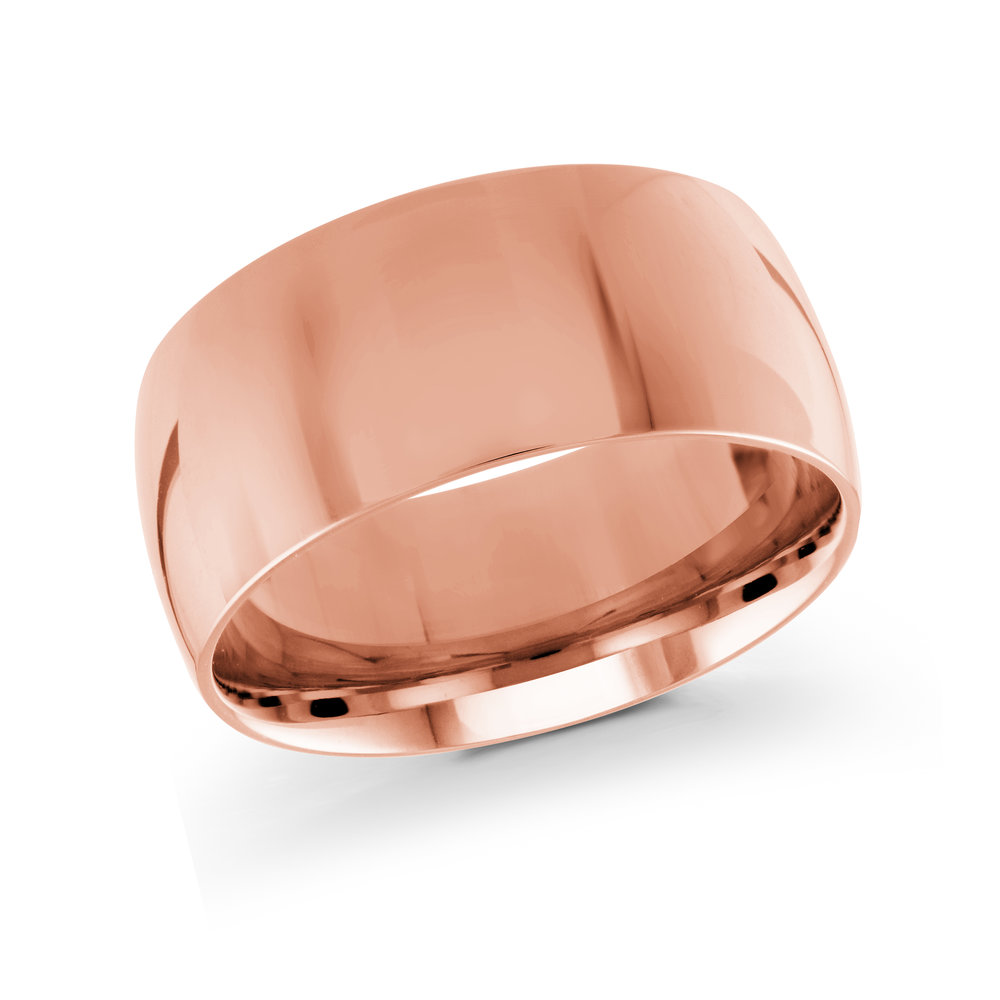 Pink Gold Men's Ring Size 10mm (J-217-10PG)